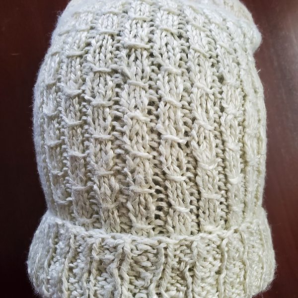 S used a LInen, bamboo, silk blend for her toddler sized hat