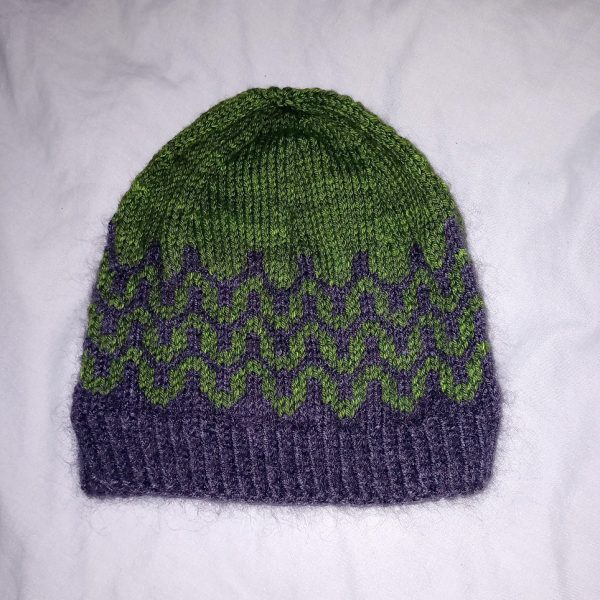 Fiona made her Adult sized hat in Black Elephant DK