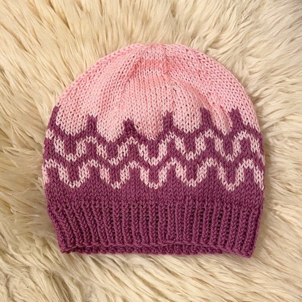 Ramona made her Child sized Pirl Hat in Rubí Merino from Lanas Rubí