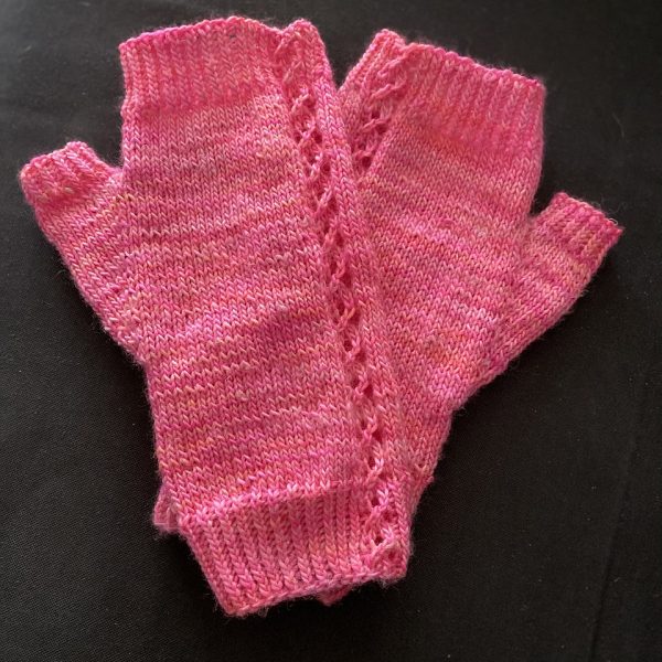 Bettina knit her size M1 mitts in Walk Collection Merlino