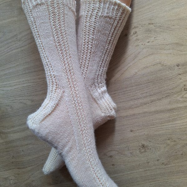 Saskia knit her large socks in Aktiv 4-fach