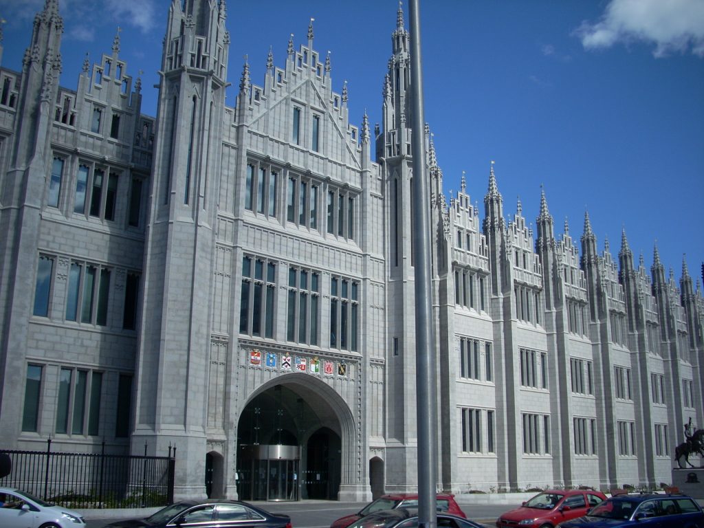 Marischal College from Broad Street May 2012